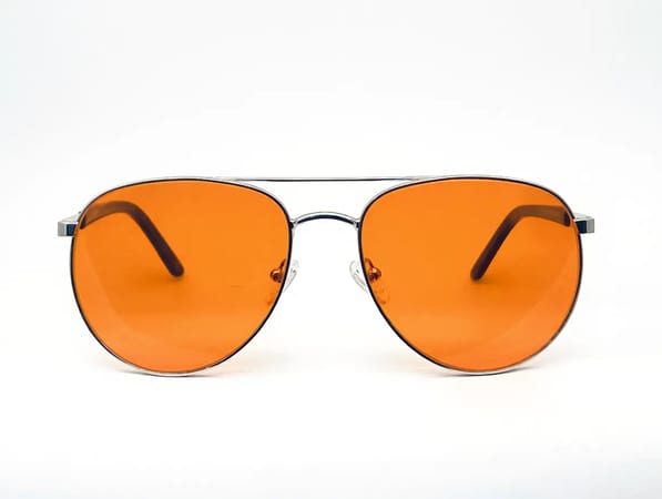 Elijah 1592 Gold blue light blocking glasses